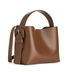 Arket Tan Leather Shoulder Bag